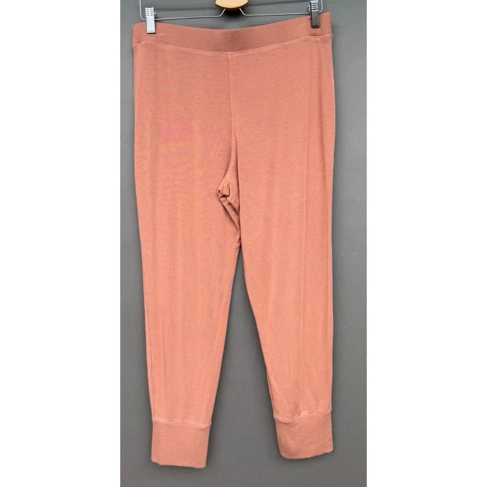 Victoria's Secret Lounge Set XL Pink Modal V-Neck Tunic Jogger Pajamas 2PC Sleep